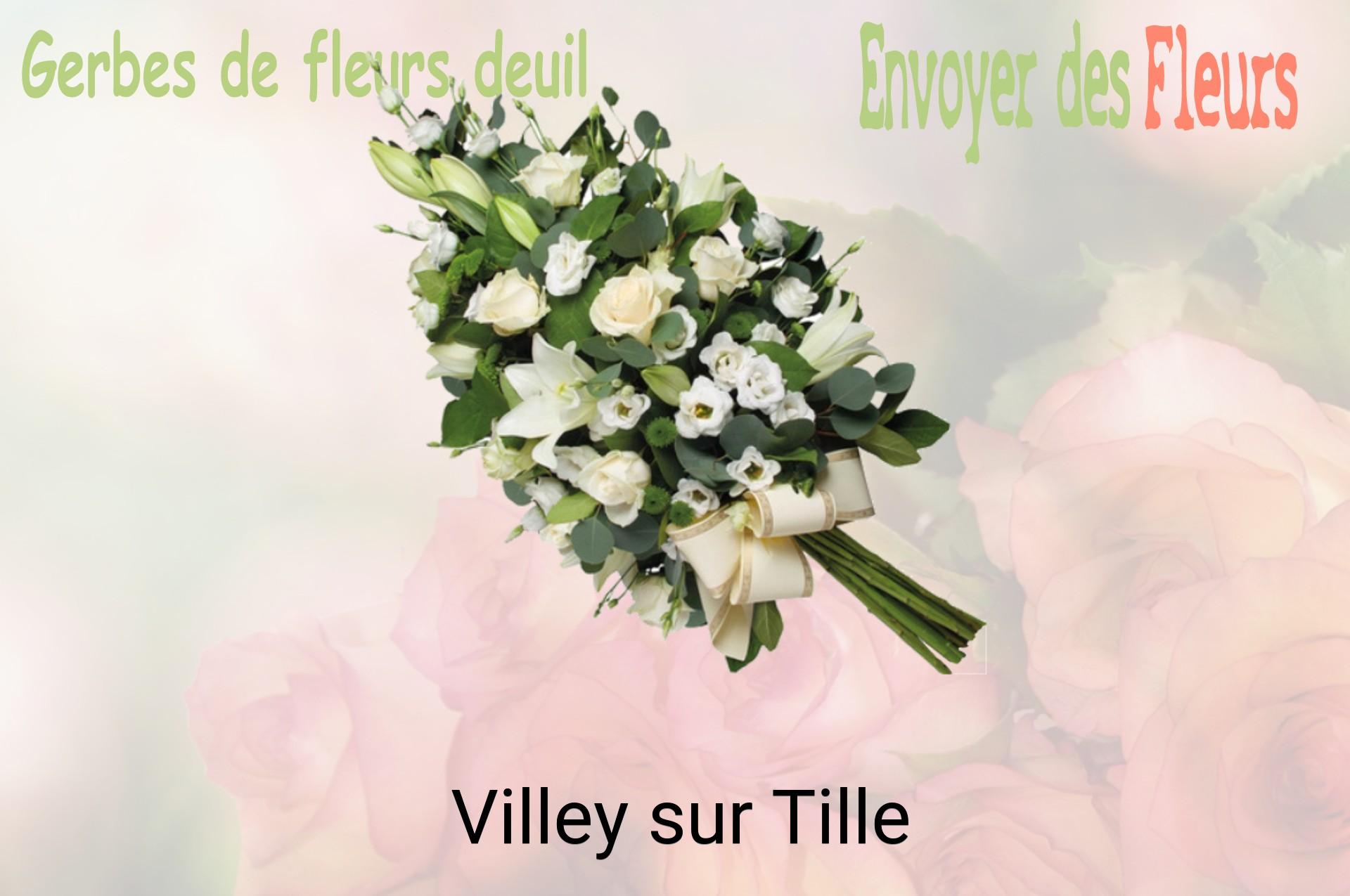Gerbe de fleurs de deuil livrée à Villey-sur-Tille